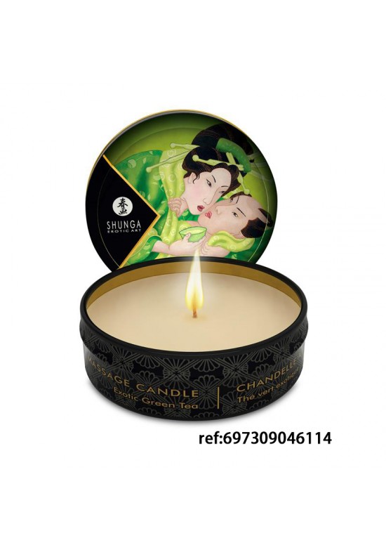 SHUNGA Mini Vela de Masaje Té Verde