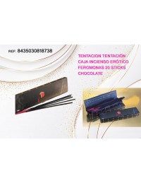 TENTACION Caja Incieso Erotico Feromonas 20 Sticks Chocolate